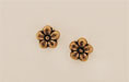 Flower 7mm: Antique Gold