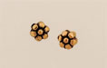 Puffed Flower 7mm: Antique Gold