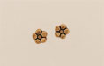 Five Petal Flower 7mm: Antique Gold