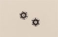 Six Petal Flower 6mm: Antique Silver