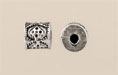 Large Bali Tube 9/10mm: Antique Silver