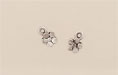 Flower Charm 7/5mm: Antique Silver