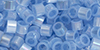 TOHO Aiko (11/0) 4g Pack : Fiber-Optic Iridescent Blue Frost