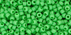 TOHO Round 11/0 Tube 5.5" : Opaque-Frosted Mint Green