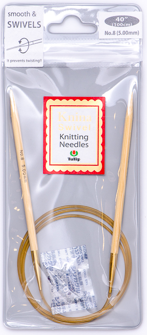 Tulip 6 (15cm) Bamboo Knitting Needles (5 Pcs) : Size 10 (6.00mm) 